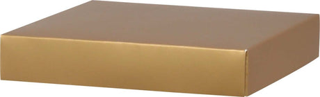 Gold Metallic Lid - Gift Box Lid - 4 x 4 x 1-1/2"