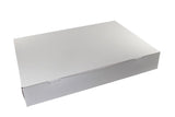 White - 1 Pc. Cake Box - 26 x 18-1/2 x 4"