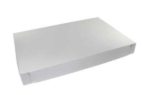 White/Kraft Interior - 1 Pc. Cake Box - 27-1/2 x 19 x 3"