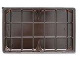 Brown-2733 - Rectangle Candy Tray - (1 lb) 9-3/8 x 6 x 15/16"