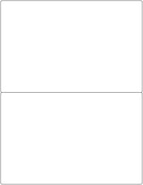 White - Shipping Labels - Sheet of 2 Labels - Label Size: 8.5 x 5.5"