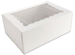 White - 6 Piece Cupcake Box - 7 x 10 x 4"