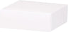 White Lid - Gift Box Lid - 4 x 4 x 1-1/2"