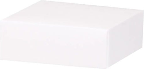 White Lid - Gift Box Lid - 4 x 4 x 1-1/2"