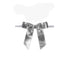 Silver Metallic - Metallic Bow with Twist Tie - 2-1/2" Width Bow - 6" Silver Twist Tie