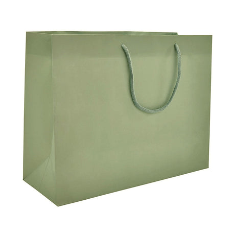 Matte Metallic Sage - Matte Euro Tote - 13 x 5 x 10"