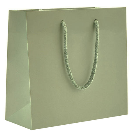 Matte Metallic Sage - Matte Euro Tote - 6-1/2 x 3-1/2 x 6-1/2"