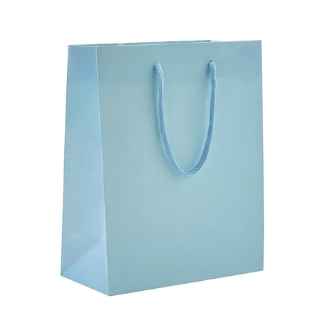 Matte Powder Blue - Matte Euro Tote - 8 x 4 x 10"