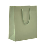Matte Metallic Sage - Matte Euro Tote - 8 x 4 x 10"