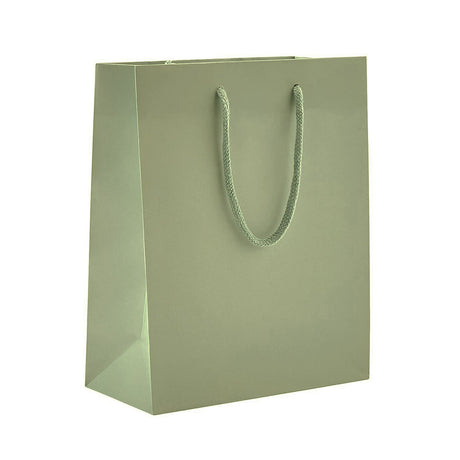 Matte Metallic Sage - Matte Euro Tote - 8 x 4 x 10"