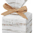 Distressed White Wood - Cinch Gift Boxes - 3-1/2 x 3-1/2 x 7"