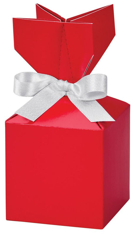 Red - Cinch Gift Boxes - 3-1/2 x 3-1/2 x 7"