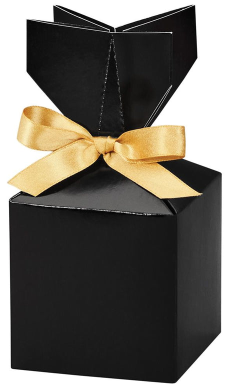 Black - Cinch Gift Boxes - 3-1/2 x 3-1/2 x 7"