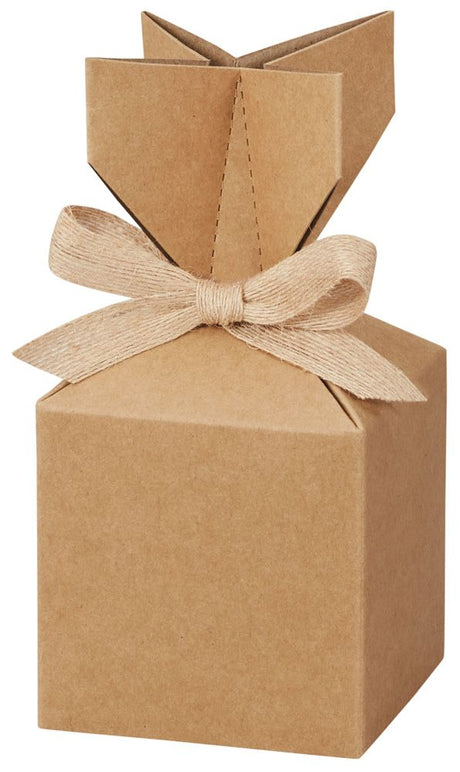 Kraft - Cinch Gift Boxes - 3-1/2 x 3-1/2 x 7"