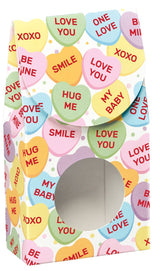 Conversation Hearts - Gourmet Candy Box - 3-1/2 x 1-3/4 x 6-1/2"