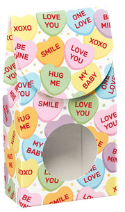Conversation Hearts - Gourmet Candy Box - 3-1/2 x 1-3/4 x 6-1/2"