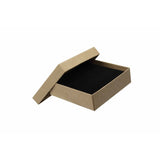 Kraft Jewelry Boxes with Peachboard Platforms