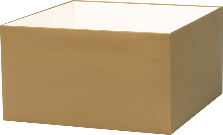 Gold Metallic Base - Gift Box Base - 10 x 10 x 5-1/2"