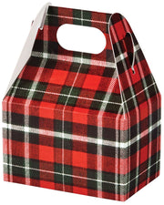 Christmas Plaid - Gable Box - 4 x 2-1/2 x 2-1/2"