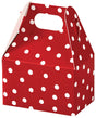 Red & White Dots - Mini Gable Box - 4 x 2-1/2 x 2-1/2"