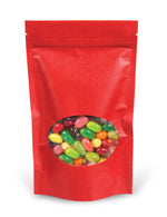 Red Shadow Stripe - Stand Up Zipper Pouch - Window - 4-5/8 x 2 x 7-1/8"