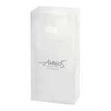 Frosted Clear - Die Cut Handle Bag - 7 x 3 x 10" (3.5 mil)