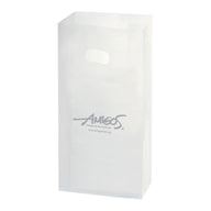 Frosted Clear - Die Cut Handle Bag - 7 x 3 x 10" (3.5 mil)