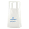 Frosted Clear - Tri-Fold Handle Bag - Cardboard Bottom - 5 x 3 x 7-1/2" (3.5 mil)