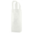 Frosted Clear - Tri-Fold Handle Bag - Cardboard Bottom - 5-1/4 x 3-1/4 x 13" (3.5 mil)