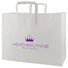 Frosted Clear - Tri-Fold Handle Bag - Cardboard Bottom - 16 x 6 x 12" (3.5 mil)