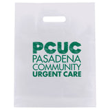 White - Patch Handle Bag - 12 x 15" (2.5 mil)