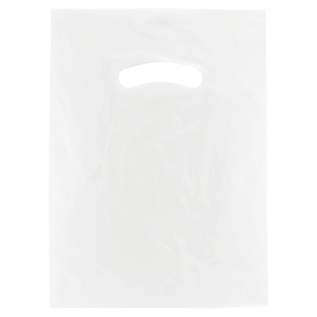 Frosted Clear - Merchandise Bag - Die Cut Handle - 9 x 12" (2.5 mil)