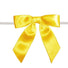 Daffodil - Satin Bow with Twist Tie - 3" Width Bow - 4" Clear Twist Tie