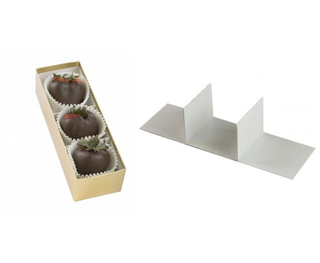 White - Jumbo Strawberry Insert - (3 Pc.) Insert - Pack/100