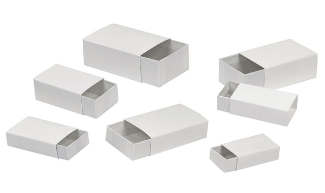 White - Slide Boxes - 2-1/8 x 1-1/8 x 5/8"