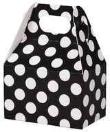 Black & White Dots - Mini Gable Box - 4 x 2-1/2 x 2-1/2"