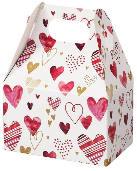 Playful Hearts - Mini Gable Box - 4 x 2-1/2 x 2-1/2"