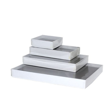 White Gloss - Clear Lid Rigid Candy Boxes
