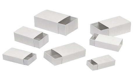 White - Slide Boxes - 2-1/8 x 1-1/8 x 5/8"
