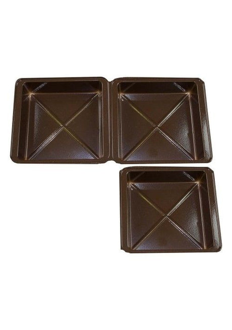 Brown - Candy Tray - (1/8 lb & 1/4 lb) 6-1/2 x 3-1/2"
