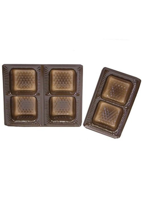 Brown - Candy Tray - (1/4 lb & 2-Piece) 6-1/2 x 3-1/2"