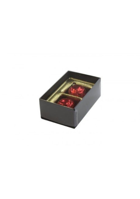 Black Onyx - Clear Lid Rigid Candy Boxes - (1 oz) 3-1/2 x 2-1/8 x 1-3/8"