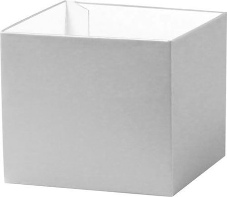 Silver Metallic Base - Gift Box Base - 4 x 4 x 3-1/2"