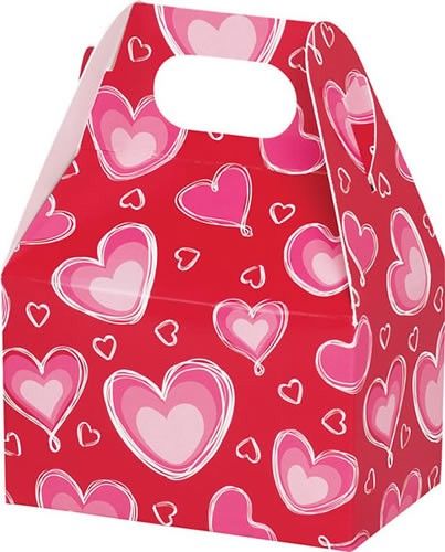 Ombre Hearts - Mini Gable Box - 4 x 2-1/2 x 2-1/2"