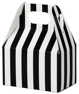 Black & White Stripes - Mini Gable Box - 4 x 2-1/2 x 2-1/2"