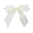 Ivory - Ballet Bow with Twist Tie - 3-1/2" Width Bow - 4" Clear Twist Tie