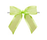 Kiwi Green - Ballet Bow with Twist Tie - 3-1/2" Width Bow - 4" Clear Twist Tie