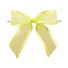 Lemon Yellow - Ballet Bow with Twist Tie - 3-1/2" Width Bow - 4" Clear Twist Tie
