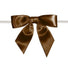 Brown - Bow with Twist Tie - 3-1/2" Width Bow - 4" Twist Tie