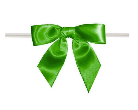 Emerald - Bow with Twist Tie - 3-1/2" Width Bow - 4" Twist Tie